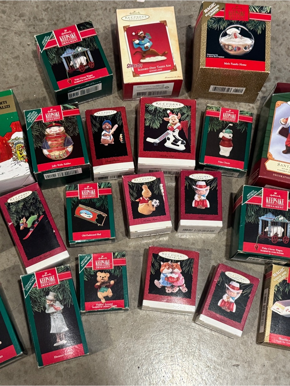 Hallmark Keepsake Ornaments Assortment in Red, Green, Gold
